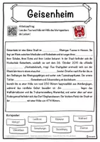 Vorschau - Unterrichtsreihen - Geisenheim Lückentext mit Wortspeicher Hörverstehen und Suchsel - Seite 1