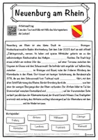 Vorschau - Unterrichtsreihen - Neuenburg am Rhein Lückentext mit Wortspeicher Hörverstehen und Suchsel - Seite 1
