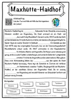Vorschau - Unterrichtsreihen - Maxhütte-Haidhof Lückentext mit Wortspeicher Hörverstehen und Suchsel - Seite 1