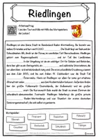 Vorschau - Unterrichtsreihen - Riedlingen Lückentext mit Wortspeicher Hörverstehen und Suchsel - Seite 1
