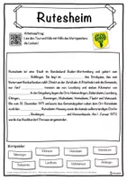 Vorschau - Unterrichtsreihen - Rutesheim Lückentext mit Wortspeicher Hörverstehen und Suchsel - Seite 1