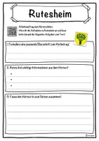 Vorschau - Unterrichtsreihen - Rutesheim Lückentext mit Wortspeicher Hörverstehen und Suchsel - Seite 3
