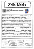 Vorschau - Unterrichtsreihen - Zella-Mehlis Lückentext mit Wortspeicher Hörverstehen und Suchsel - Seite 1