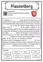 Vorschau - Unterrichtsreihen - Hauzenberg Lückentext mit Wortspeicher Hörverstehen und Suchsel - Seite 1