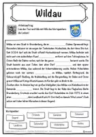 Vorschau - Unterrichtsreihen - Wildau Lückentext mit Wortspeicher Hörverstehen und Suchsel - Seite 1