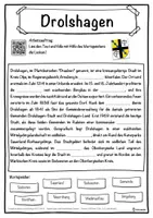 Vorschau - Unterrichtsreihen - Drolshagen Lückentext mit Wortspeicher Hörverstehen und Suchsel - Seite 1