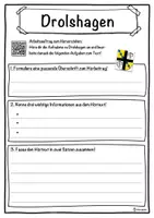 Vorschau - Unterrichtsreihen - Drolshagen Lückentext mit Wortspeicher Hörverstehen und Suchsel - Seite 3