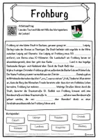 Vorschau - Unterrichtsreihen - Frohburg Lückentext mit Wortspeicher Hörverstehen und Suchsel - Seite 1