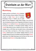Vorschau - Unterrichtsreihen - Steinheim an der Murr Lückentext mit Wortspeicher Hörverstehen und Suchsel - Seite 2