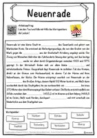 Vorschau - Unterrichtsreihen - Neuenrade Lückentext mit Wortspeicher Hörverstehen und Suchsel - Seite 1