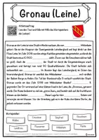 Vorschau - Unterrichtsreihen - Gronau (Leine) Lückentext mit Wortspeicher Hörverstehen und Suchsel - Seite 1
