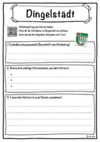 Vorschau - Unterrichtsreihen - Dingelstädt Lückentext mit Wortspeicher Hörverstehen und Suchsel - Seite 3