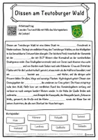 Vorschau - Unterrichtsreihen - Dissen am Teutoburger Wald Lückentext mit Wortspeicher Hörverstehen und Suchsel - Seite 1