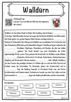 Vorschau - Unterrichtsreihen - Walldürn Lückentext mit Wortspeicher Hörverstehen und Suchsel - Seite 1