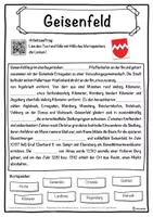 Vorschau - Unterrichtsreihen - Geisenfeld Lückentext mit Wortspeicher Hörverstehen und Suchsel - Seite 1