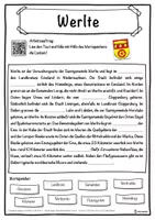 Vorschau - Unterrichtsreihen - Werlte Lückentext mit Wortspeicher Hörverstehen und Suchsel - Seite 1