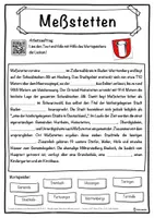 Vorschau - Unterrichtsreihen - Meßstetten Lückentext mit Wortspeicher Hörverstehen und Suchsel - Seite 1