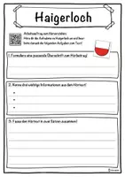 Vorschau - Unterrichtsreihen - Haigerloch Lückentext mit Wortspeicher Hörverstehen und Suchsel - Seite 3