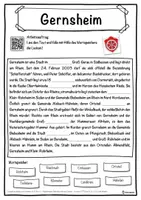 Vorschau - Unterrichtsreihen - Gernsheim Lückentext mit Wortspeicher Hörverstehen und Suchsel - Seite 1