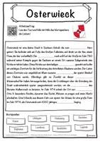 Vorschau - Unterrichtsreihen - Osterwieck Lückentext mit Wortspeicher Hörverstehen und Suchsel - Seite 1