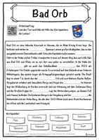Vorschau - Unterrichtsreihen - Bad Orb Lückentext mit Wortspeicher Hörverstehen und Suchsel - Seite 1