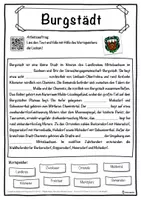 Vorschau - Unterrichtsreihen - Burgstädt Lückentext mit Wortspeicher Hörverstehen und Suchsel - Seite 1