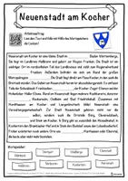 Vorschau - Unterrichtsreihen - Neuenstadt am Kocher Lückentext mit Wortspeicher Hörverstehen und Suchsel - Seite 1