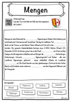 Vorschau - Unterrichtsreihen - Mengen Lückentext mit Wortspeicher Hörverstehen und Suchsel - Seite 1