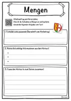 Vorschau - Unterrichtsreihen - Mengen Lückentext mit Wortspeicher Hörverstehen und Suchsel - Seite 3