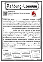 Vorschau - Unterrichtsreihen - Rehburg-Loccum Lückentext mit Wortspeicher Hörverstehen und Suchsel - Seite 1