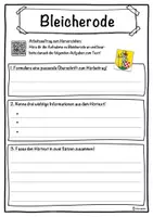 Vorschau - Unterrichtsreihen - Bleicherode Lückentext mit Wortspeicher Hörverstehen und Suchsel - Seite 3