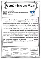 Vorschau - Unterrichtsreihen - Gemünden am Main Lückentext mit Wortspeicher Hörverstehen und Suchsel - Seite 1