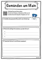 Vorschau - Unterrichtsreihen - Gemünden am Main Lückentext mit Wortspeicher Hörverstehen und Suchsel - Seite 3