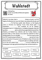Vorschau - Unterrichtsreihen - Wahlstedt Lückentext mit Wortspeicher Hörverstehen und Suchsel - Seite 1