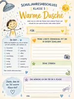 Vorschau - Arbeitsblätter - Warme Dusche zum Schuljahresende, Klasse 5 - Deckblatt