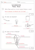 Vorschau - Arbeitsblätter - Strom & Elektrizität: Lernzielkontrolle / Test (inkl. Lösungen) - Sachunterricht - Kl. 3/4 - Seite 2