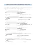 Vorschau - Arbeitsblätter - Worksheet Present Perfect Simple vs. Continuous - Seite 1