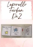 Vorschau - Arbeitsblätter - Farben Leporello DaZ Wortschatz - Deckblatt