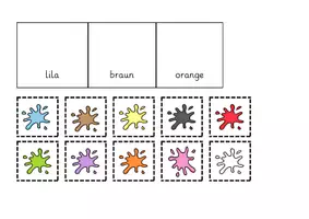 Vorschau - Arbeitsblätter - Farben Leporello DaZ Wortschatz - Seite 2