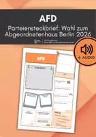 Vorschau - Arbeitsblätter - AfD Partei-Abgeordnetenhauswahl Berlin 2026 (+ Audioaufnahme) - Deckblatt