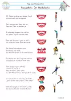 Vorschau - Bildkarten - Zähne | Yogagedicht Der Wackelzahn Kinderyoga - Seite 1