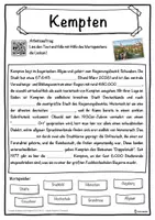 Vorschau - Unterrichtsreihen - Kempten Lückentext mit Wortspeicher Hörverstehen und Suchsel - Seite 1