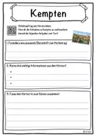 Vorschau - Unterrichtsreihen - Kempten Lückentext mit Wortspeicher Hörverstehen und Suchsel - Seite 3