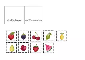 Vorschau - Arbeitsblätter - Obst Leporello DaZ Wortschatz - Seite 2