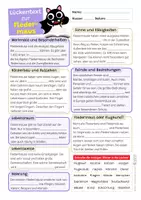 Vorschau - Mal- und Bastelvorlagen - Fledermaus Sparpaket / Materialpaket - mit Lesetext, Steckbrief, Lückentext, Suchsel, Satzpaare, Quiz und Ausmalbildern - Seite 3