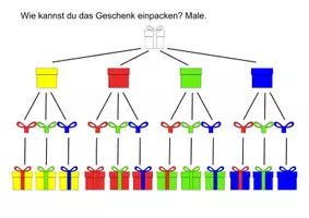 Vorschau - Arbeitsblätter - Kombinatorik Geschenke - Seite 3