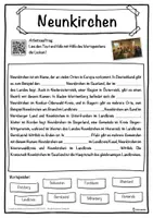 Vorschau - Unterrichtsreihen - Neunkirchen Lückentext mit Wortspeicher Hörverstehen und Suchsel - Seite 1