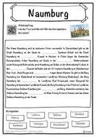 Vorschau - Unterrichtsreihen - Naumburg Lückentext mit Wortspeicher Hörverstehen und Suchsel - Seite 1