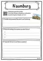 Vorschau - Unterrichtsreihen - Naumburg Lückentext mit Wortspeicher Hörverstehen und Suchsel - Seite 3