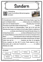 Vorschau - Unterrichtsreihen - Sundern Lückentext mit Wortspeicher Hörverstehen und Suchsel - Seite 1